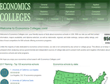 Tablet Screenshot of economics-colleges.com